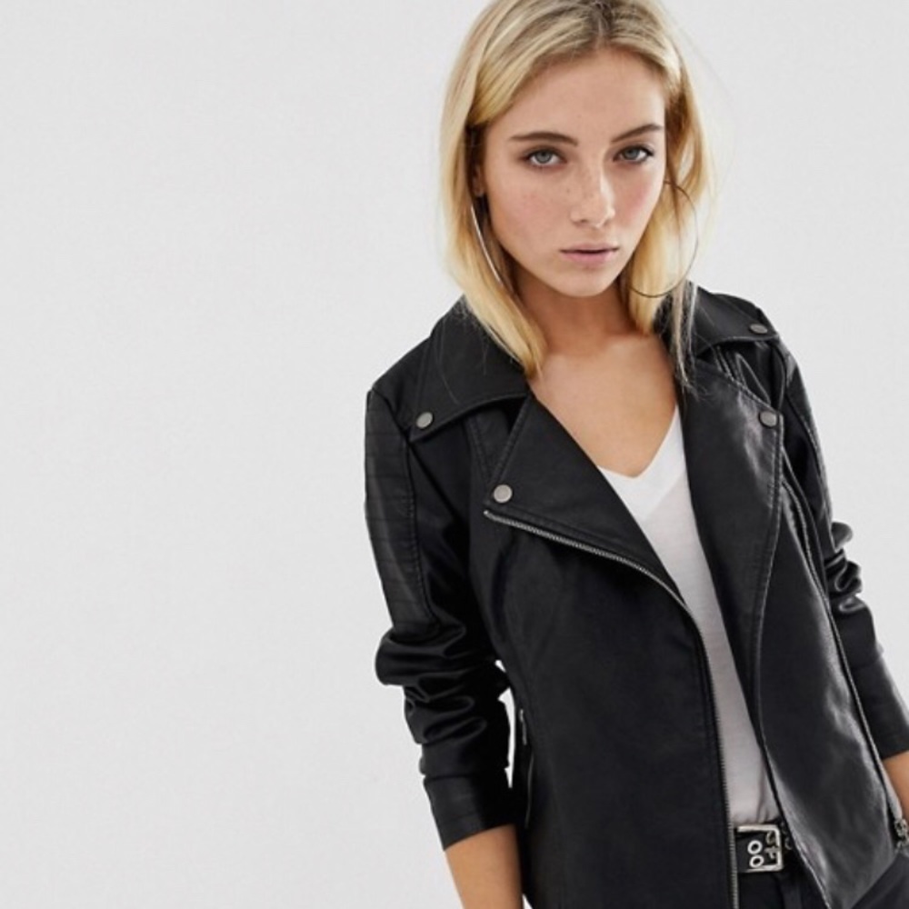 NWOT Noisy May Faux Vegan Leather Jacket